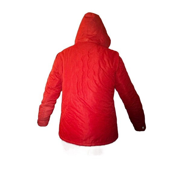 Men's Totes Winter Puffer Coat Size Large Retractable Hood Red - Picture 5 of 5